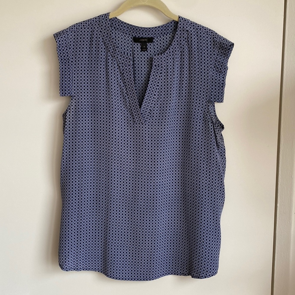 J. Crew Navy Blouse